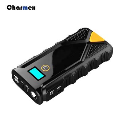 China Charmex Car QC3.0 Power Bank Auto Jump Starter Car Auto Starter 12V Backup Power Starter 12V Car Battery Jump Starter Outdoor Automatic Portable Jump Starter for sale