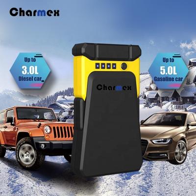 China Charmex Multifunctional Auto Portable Car Starter 12V Power Bank Emergency Tool Jump Start Car 12V Outdoor Rescue Jump Start for sale