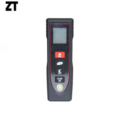 China Red Visible Pocket Laser Rangefinder Automatic Range Measuring Device 40m Distance Area Laser Beam Measurer for sale