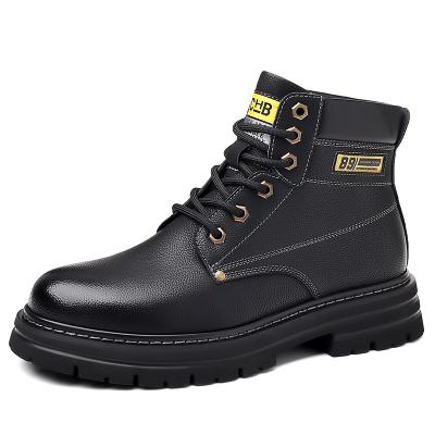 China 2022 Autumn New Men's Martin Boots Fashion Outdoor Men's Work Boot Lace Up Breathable High Top Men's Boots for sale