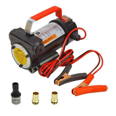 China Portable transfer pump 12v diesel fuel transfer pump 12 volt 24 v diesel oil dc electric oil extractor 40l/min for sale