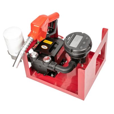 China High Efficiency 175w 12volt Diesel Fuel Portable Electric Transfer Pump With Delivery Nozzle And Hose for sale