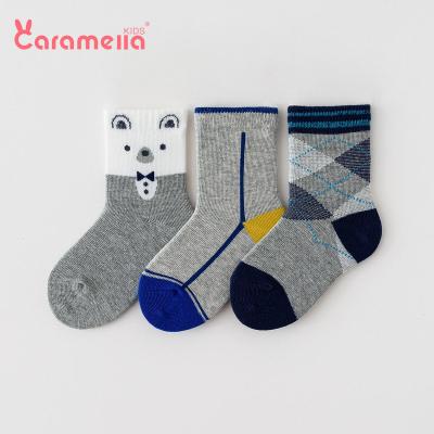 China QUICK DRY Animal Pattern Cartoon Caramella Boys Kids Cute Cotton Socks for sale