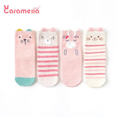 China Cute Cartoon Girls Caramella Socks Crew Thermal Winter Socks Teen Viable Socks 3 Pairs for sale