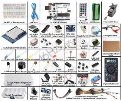 China Experience the R3 Starter Ultimate Kit Enthusiasts Kit with OLED SPI LCD1602 PIR RTC DHT11 for sale