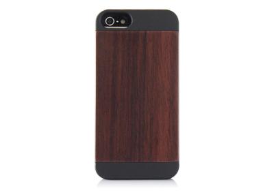 China Handmade iPhone 5S / iPhone 5 Wooden Back With PC Case Anti-scratch and Dust Proof for sale