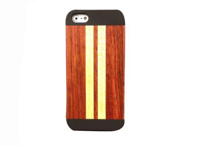 China Hybrid Mobile Phone Wood Case For iPhone 5 / 5S , Luxury Wooden Back Covers for Boys for sale