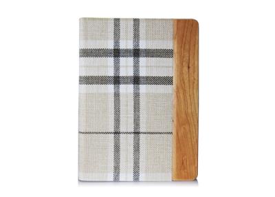 Cina La cassa ecologica elegante Apple del foglio del cuoio dell'aria del iPad del plaid riduce in pani la copertura del PC in vendita