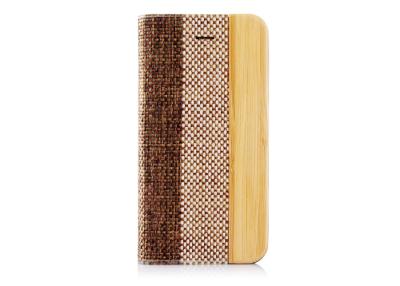 China El caso de madera en folio de bambú del iPhone 4Cover de la raya para el teléfono/la tableta elegantes llama por teléfono en venta