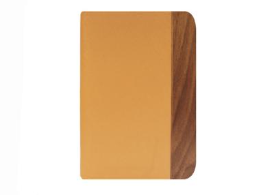 China Walnut Wood iPad 4 Leather Folio Case with Stand , Apple iPad Tablet Computer Cases for sale