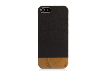 China Black iPhone 5 Wooden Back Case , iphone 5s wood back hand-polished for sale