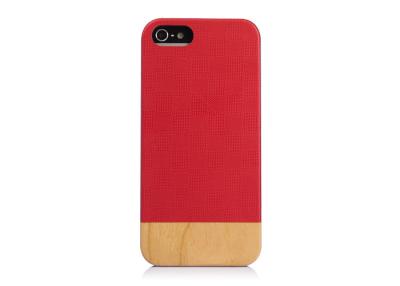 China Light weight Wooden Back PC Case protective phone cases for iphone 5 for sale