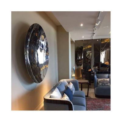 China Durable Wall Art Concave Mirror Polished Stainless Steel Sculpture For Sale for sale