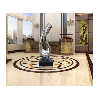 China Large Durable Modern Stainless Steel Decorative Hotel Abstract Sculpture Indoors for sale