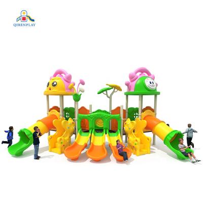 China hot sale 3-12years outdoor plastic games set to play playground equipment set slide for kids amusement park playground for sale