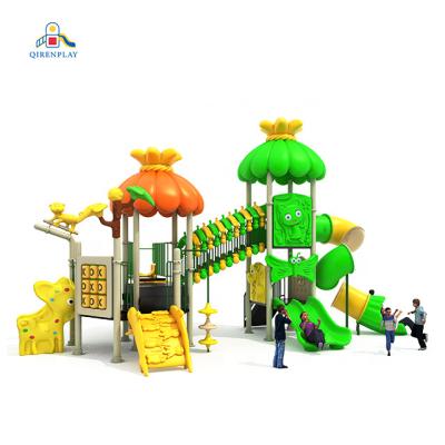 China latest design 3-12years playground children playground amusement park plastic slide outdoor playground bridge for sale