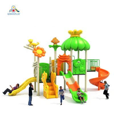 China Hot Sale 3-12years Yard Garden Playground Set Playground Equipment Kids Plastic Playground Slide Outdoor Double Tube Slide Kids Toys for sale