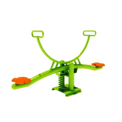 China high quality 2-8years outdoor games adult seesaw for kids metal plastic seats two cute cartoon style animal seesaw for sale