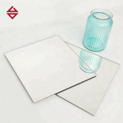 China GIANT FACTORY PRICE building / bathroom mirror / decoration mirror CUSTOM CUT SILVER COATED MIRROR GLASS LEAF FRAMELESS for sale