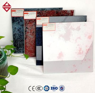 China Anti-Glare / Security / Durable CUSTOMIZED DECORATIVE CURTAIN WALL TEMPERED CERAMIC SILKSCREEN PRINTED GLASS for sale