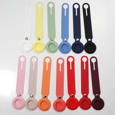 China Running Colorful Elastic Key Holder Anti-fall Durable Silicon Rubber For Airtags Case Phone Accessories 2021 for sale