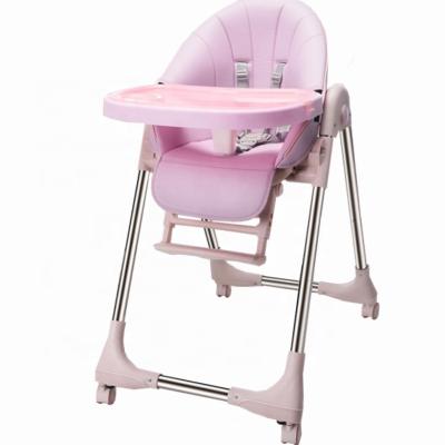 China New baby chair 2021 low price mobile dining chair type highchair neat baby for sale