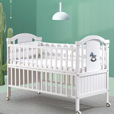 China Wholesale Durable+adjustable+Mobile Newborn High Quality Baby Crib Sets Wooden Baby Hutch Baby Crib With Mat for sale