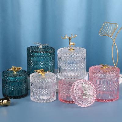 China Factory direct wholesale home decoration decoration luxury gift set unique empty candle jars glass for sale