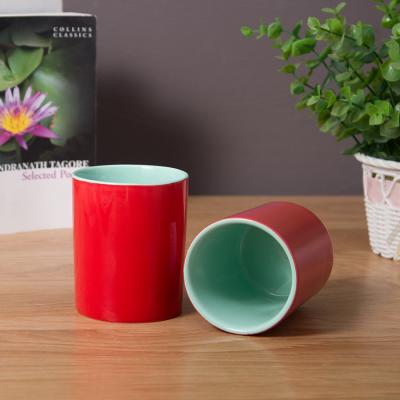 China Home Decoration Factory Wholesale Custom Chinese Ceramic Candle Cup Scented Candle Ceramic Jars for sale