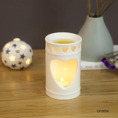 China Home Decoration Factory Wholesale Custom Ceramic Aroma Diffuser Candle Jars Ceramic for sale