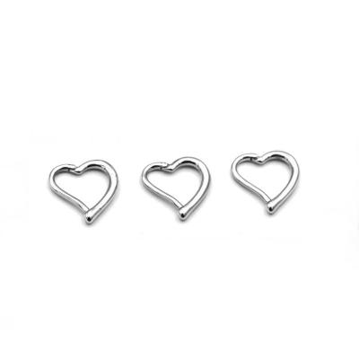 China Stainless Steel 316L Stainless Steel Segment Circle Heart Nose Ring for sale