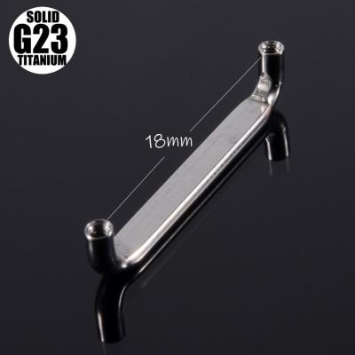 China FASHIONABLE Titanium G23 14G Anchor Bar Bone Screw Base Body Jewelry Dermal Piercing Accessories for sale