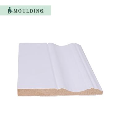 China Modern White Primed MDF Baseboard for sale