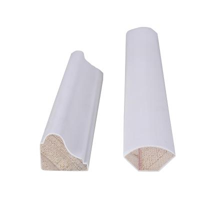 China Modern Manufacturers Wholesale White Primed Wood Door Stopper Pine Door Stopper Frame for sale