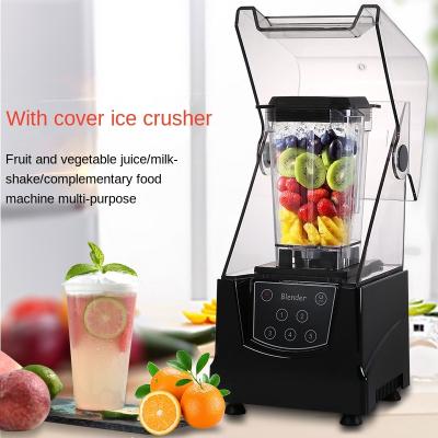 China Building Material Stores Small Electric Automatic Smoothie Machine Household Ice Crusher Sand Silent Ice Machine With Cover Blender Juice Machine for sale