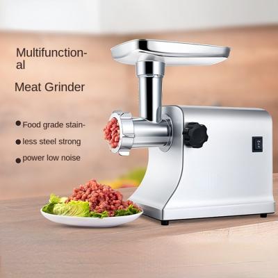 China Stainless Steel Electric Multifunctional Blade Meat Grinder Small Household Meat Grinder Stuffing Machine Desktop Meat Blender for sale