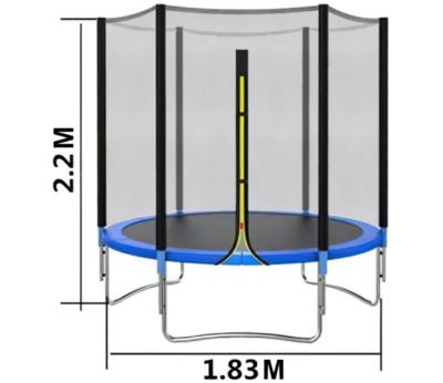 China With Manufacturer Child Protective Net Trampolines For Kids With Enclosures Round10ft Outdoor Trampoline With Safety Net for sale