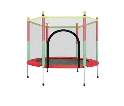 China With Fitness Jumping Trampoline Protective Net Gym Small Indoor Trampoline With Protective Net for sale