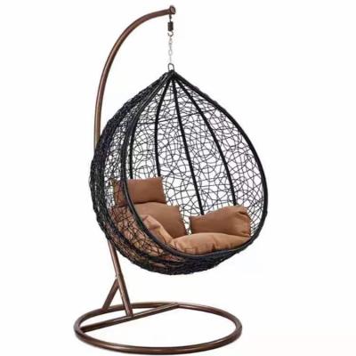 China Hot Sale Modern Custom Modern Outdoor Furniture Metal Eggs Hanging Swing Chair for sale