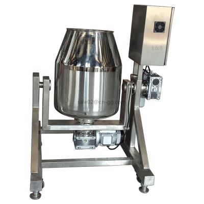 China Rotary Drum Mixers Stainless Steel Rotary Drum Mixer Machine For Dry Powder for sale