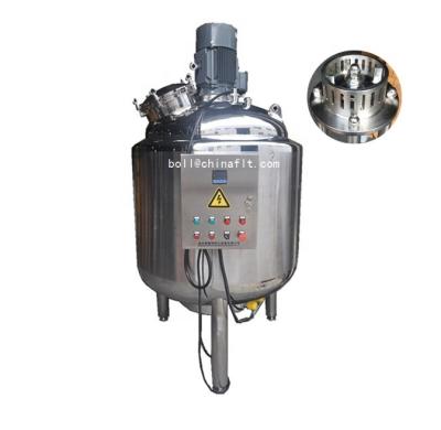 China Liquid With Solids Sanitary Stainless Steel High Shear Suspended Emulsifying Tank for sale