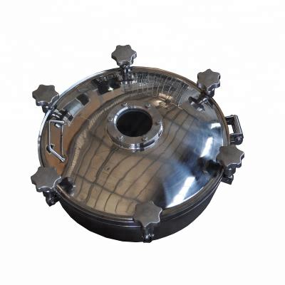 China Stainless Steel Tank Stainless Steel Tank Manhole Cover With Sight Glass for sale