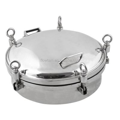 China Flowtam Stainless Steel Hot Sale Oval Stainless Steel Manhole Tanks Cover for sale