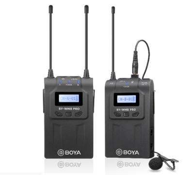 China Digital Pro Microphone BOYA BY-WM8 UHF K1 Wireless Dual Channel Dual Channel Wireless Microphone for Smartphones DSLR Cameras Consumer Camcorders for sale