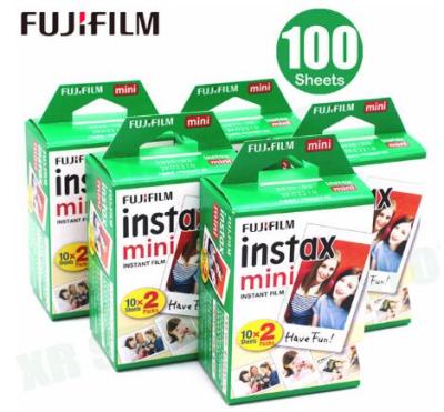 China 100 Sheets Mini 9 8 Sheets Fuji Fujifilm Instax Films White Edge Film For Mini 9 8 7s Snap 25 50s 9 Photo Camera Sp-2 90 Film Paper 100 Sheets for sale