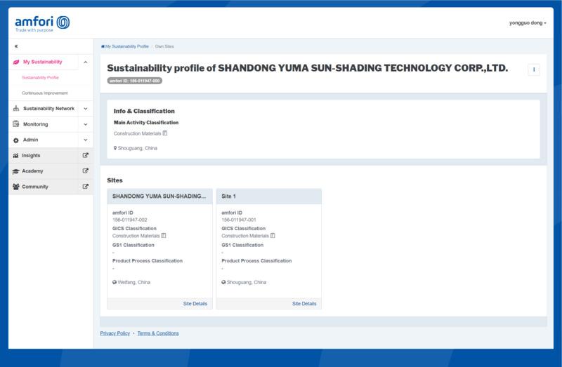 BSCI - Shandong Yuma Sun-Shading Technology Corp., Ltd.