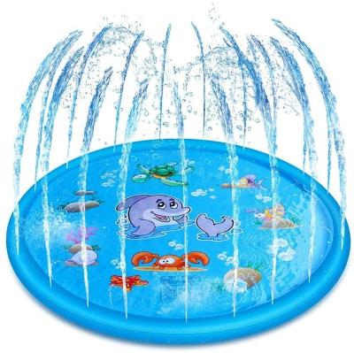 China Outdoor Garden Water Toys Inflatable Splash Pad Boys Girls Outside Backyard Dog Sprinkler Mat for sale