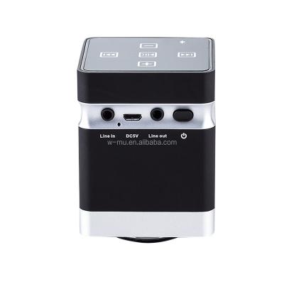 China Mini Black Household 360 Degree Vibration Resonance Mini Music Speaker For PC MP3 Phones iPhone iPad iPod for sale