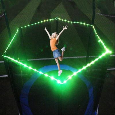 China Power 16 Power Light Super Bright Color Battery Game RGB String Night Trampoline Remote Control Flashing Light For Kids Play Outdoor Bodybuilding for sale