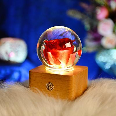 China Real Pink Flower Ball Real Pink Ball Couples Ladies Girlfriend Lovers Couples Lovers Wife Best Gift Unique Gift For Girls Wife Girlfriend 2022 for sale